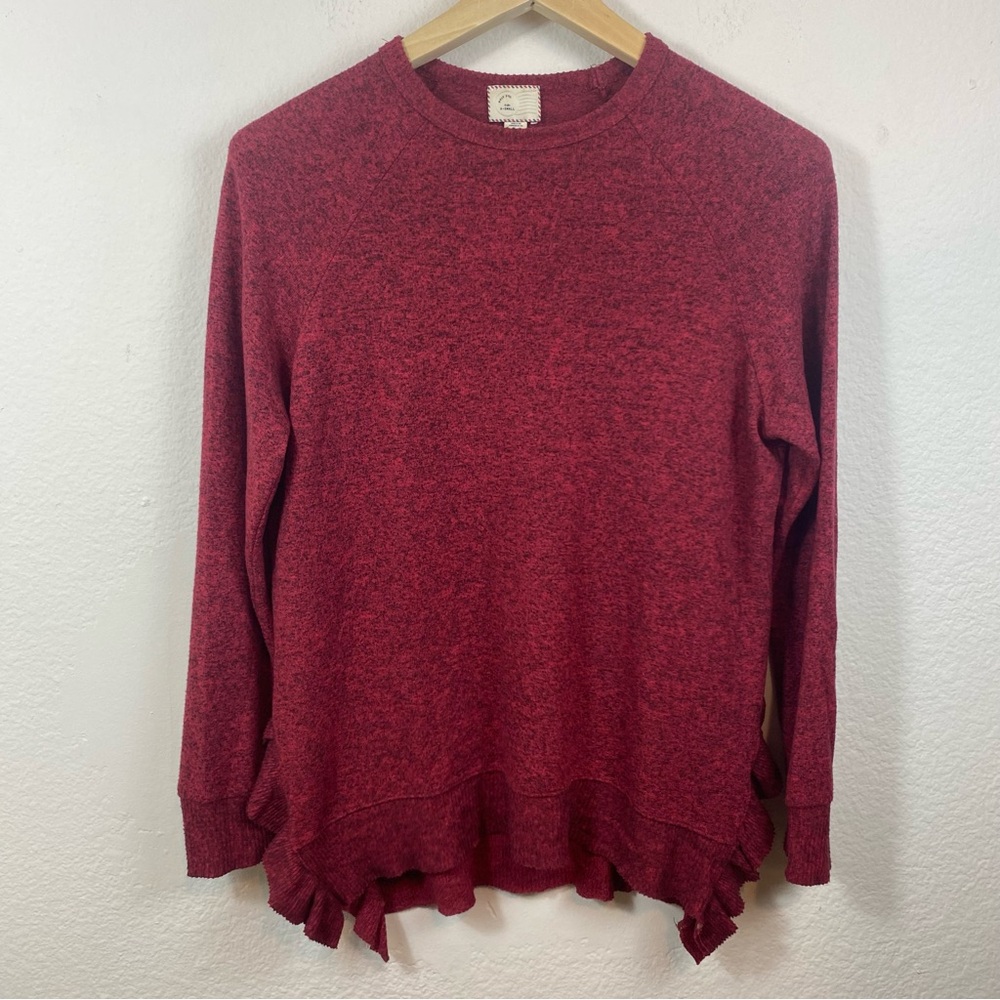 Anthropologie Postmark Women’s XS Long Sleeve Pullover Tunic Red